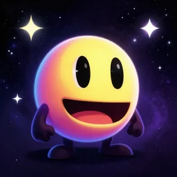 cosmic lovecraft pacman portrait, pixar style, by tristan eaton stanley artgerm and tom bagshaw.