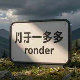 a sign that reads just one more render