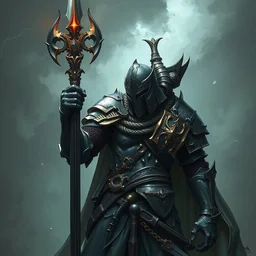 beautiful hyperdetailed illustration of stoic knight from dark souls