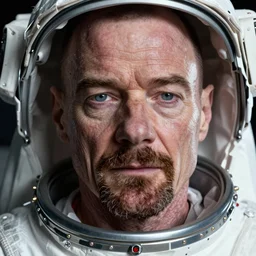 a still from breaking bad of Jesse Pinkman wearing an astronaut suit in the moon, extreme close-up, highly detailed skin