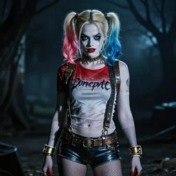 Brittany Murphy as Harley Quinn, dark eerie pic, photo taken by ghost adventures