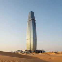 evolo skyscraper in the desert