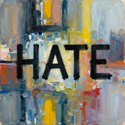 hate, abstract art