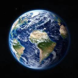 The Earth has the shape of the Mandelbulb. View from space