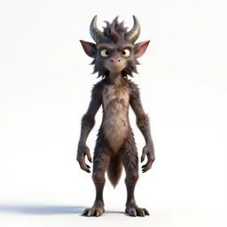heroic yokai spirit, stylized pixar-style 3d render, full body, standing, isolated on a pure white background, centered, whole figure in frame, sharp focus, studio lighting