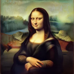 ( ( ( ( ( ( ( ( ( ( mona lisa ) ) ) ) ) ) ) ) ) ), oil painting by van gogh!!