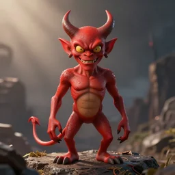 red cartoon demon