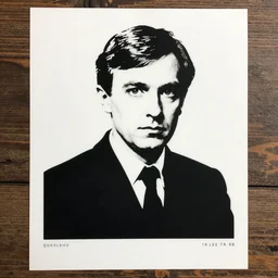 individual alan turing silk screen banksy style