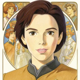 gal gadot, starfleet officer, finely illustrated face, highly detailed, colored pencil, studio ghibli, tankobon, in the style of ilya kuvshinov and krenz cushart and william - adolphe bouguereau and alphonse mucha