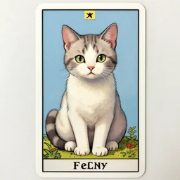 kitten tarot card