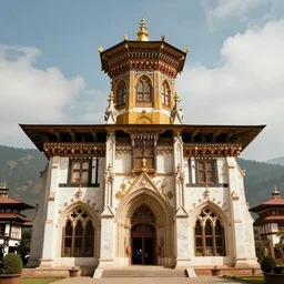 digital art of thimpu, bhutan. by greg rutkowski, trending on artstation, high quality artwork, neogothic style.