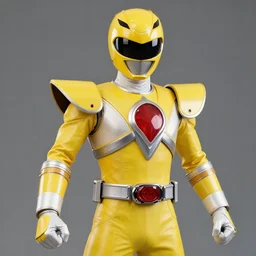drew carry as the yellow power ranger, digital photography, high detailed