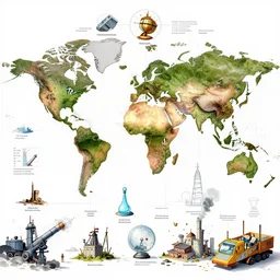 colorful diagram for world destruction, epic composition, labeled diagrams, high detail, high contrast illustrations