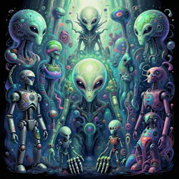 gurgling paradoxes is a type of paradox, similar to endless paradoxes, but arising intermittently in relation to reality they bubble from the full of paradoxes to small number of paradoxes can cause strange changes impossible story ; aliens, robotic machines, gods, bio - mechanical intelligences, glitch creatures, dmt entity ; lsd art, trending on artstation, style greg rutkowski