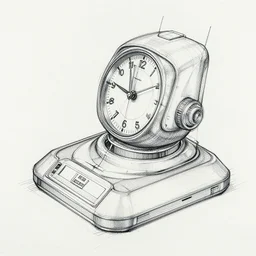 time machine blueprint, concept art