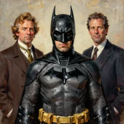 Joe Dirt as Batman, David Spade, digital art, trending on artstation, oil on canvas by J. C. Leyendecker and Edmund Blair Leighton and Charlie Bowater, octane render, cinematic