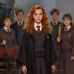 Olivia Culpo as hermione on the hogwarts express, digital painting by stanley artgerm lau, WLOP, Rossdraws, Karla Ortiz, James Paick, Charlie Bowater, Krenz Cushart, masterpiece, trending on artstation, cgstudio
