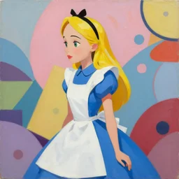 greg manchess portrait painting of alice in wonderland evergarden as overwatch character, medium shot, asymmetrical, profile picture, organic painting, sunny day, matte painting, bold shapes, hard edges, street art, trending on artstation, by huang guangjian, gil elvgren, ruan jia, greg rutkowski, gaston bussiere