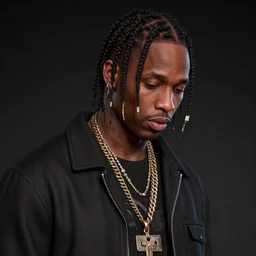 Travis Scott by Brittany Myers, trending on ArtStation, detalied, 8K