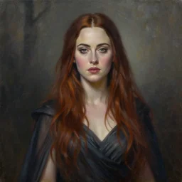 oil painting of winona ryder as a sorceress woman in the style of michael whelan, highly detailed, 8 k, artstation