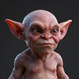 a digital art portrait of a single goblin, head and torso only, 4 k, ultra detail, volumetric lighting, unreal engine, octane render