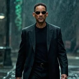 Will Smith as Neo in the Matrix