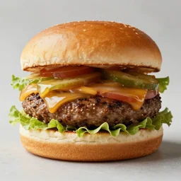 Burger, beautiful lighting
