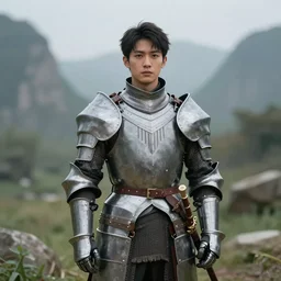 a portrait of a fantasy knight in a scenic environment by ruan jia