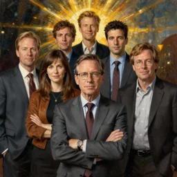 the cast of the office, steve carell, jenna fischer, john krasinski, rainn wilson, portrait painting by hieronymus bosch