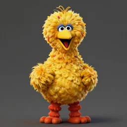 portrait of Sesame Street Big Bird from Evil Dead (2013), intricate, highly detailed, centered, digital painting, artstation, concept art, smooth, sharp focus, illustration, artgerm, donato giancola, Joseph Christian Leyendecker, WLOP, Artgerm
