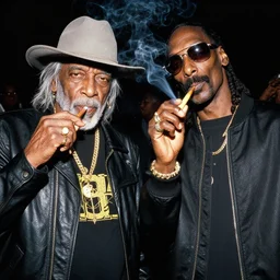 willie nelson and snoop dogg smoking a blunt