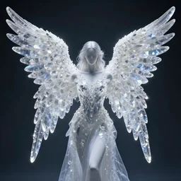 photo of an angel with crystal wings