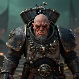 a crying sad ogryn in warhammer 4 0 k darktide
