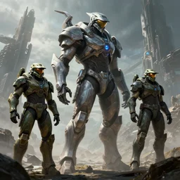 the most amazing dream you ever had about singularity overlord transhumance, mass effect, dark souls, halo, doom eternal, hyper realistic, concept art, high key lighting, intricate, hyper detailed, smooth, high contrast, neon, volumetric lighting, octane, raytrace, greg rutkowski, huifeng huang, artgerm, beeple, jim lee,