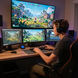 still of Felix Kjellberg recording his iconic gameplay in his gaming room from the Pixar Movie Pewdiepie, directed by John Lasseter and Pete Docter, cinematic shot, parody movie bloopers