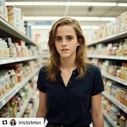 emma watson, inside kmart, film still, instagram,