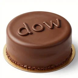 chocolate cake with [ letters ] [ d ] [ w ]