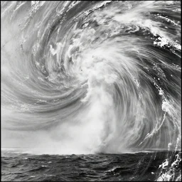waterspouts off the gulf of mexico, photo from the 1 8 8 0's