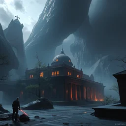 photo the last us part 2 university : 5 4 k rtx hdr volume light concept studio matte painting environement digital illustration fanart artstation by eytan zana and balazs agoston, jad saber, aaron limonick, pablo dominguez and florent lebrun and robby johnson
