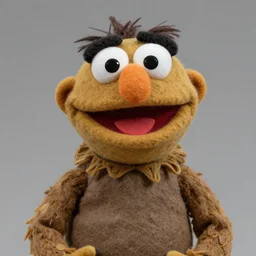 david wallace as a muppet. highly detailed felt. hyper real photo. 4 k.