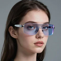 Portrait of a woman wearing futuristic glasses, ultra detailed, digital art, trending on ArtStation