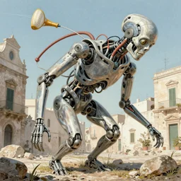 conversano, apulia by roger dean, biomechanical, 4 k, hyper detailed
