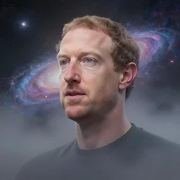 foggy mark zuckerberg!! sucks out the energy of galaxies to create a metaverse, nebulae, galaxies, figure e, soft light, realism, maximum detail, high quality, good elaboration of style, depth of field, focus, a picture of classicism and abstractionism