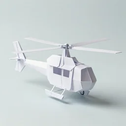 helicopter made of paper.