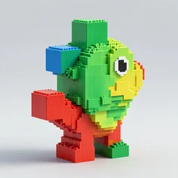 sculpture made of tetris, octane render, trending on artstation