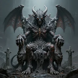 monster graveyard chair, portrait of daemons, beings of astonishing structure, high detail, cinematic, cgsociety 8k
