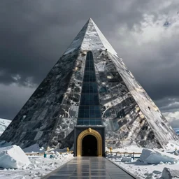 entrance to the antarctic pyramid
