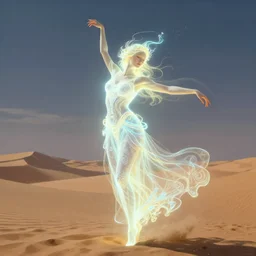 glowing goddess dancing in the desert, surreal, unreal engine, intricate, highly detailed, digital painting, trending on artstation, concept art, smooth and sharp focus, illustration, art by tan zi and ayanamikodon and alphonse mucha and wlop