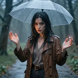 a woman with magical powers sous une pluie acide - n 4