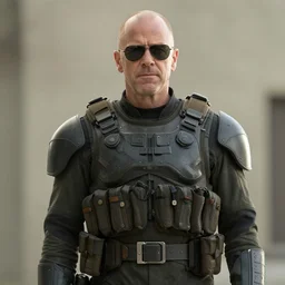 Movie still of Saul Goodman wearing modern modern modern heavy military gear, highly detailed, 4k